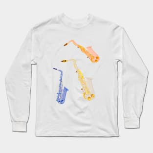 3 saxophones Long Sleeve T-Shirt